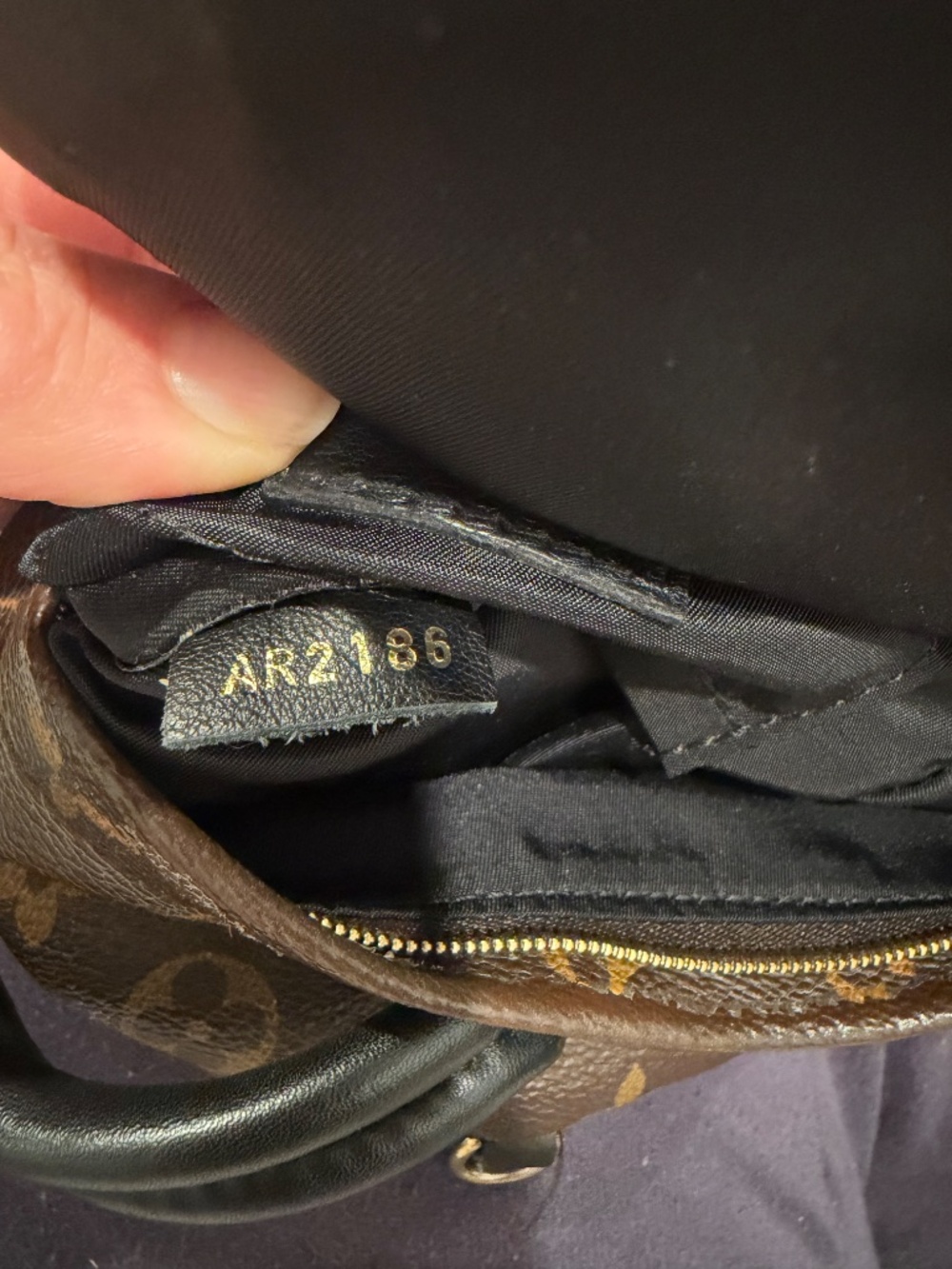Louis Vuitton Palm Springs Mini Backpack Monogram Black Authentic - Picture 6 of 7